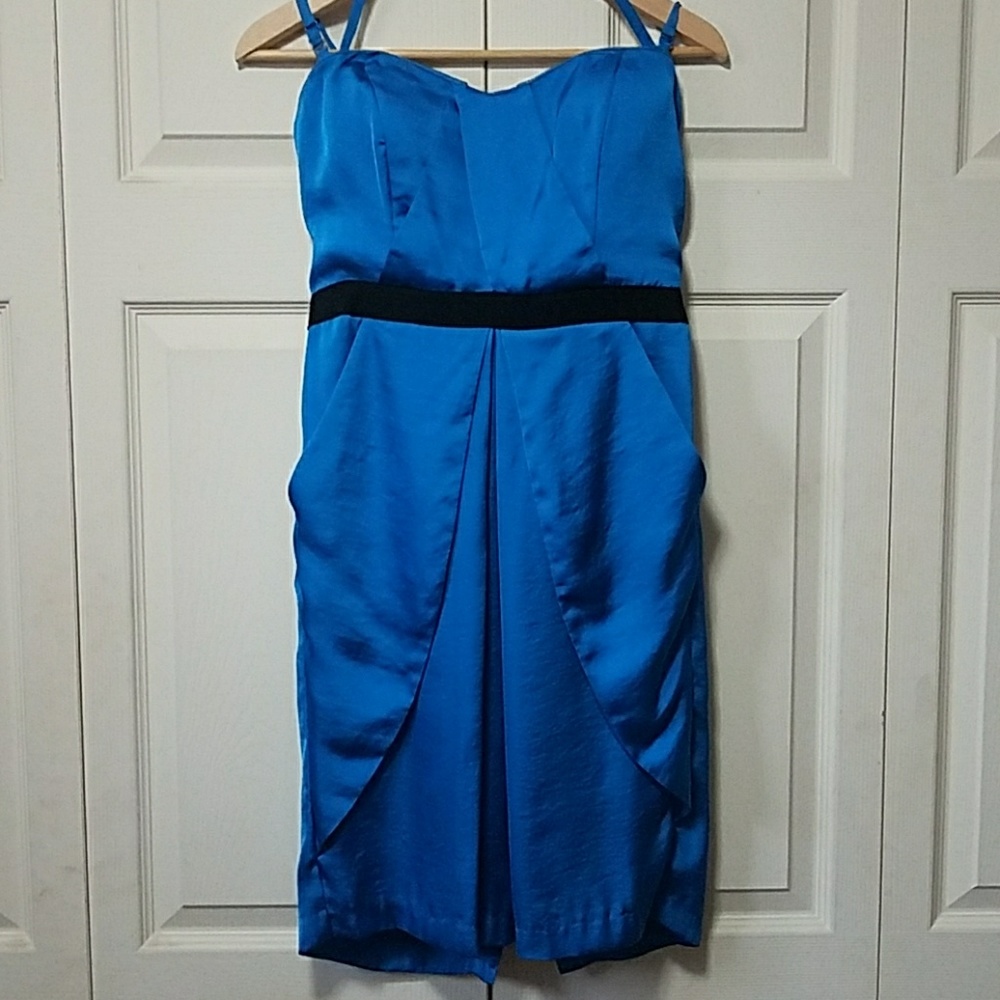 Vince Camuto Strapless Drape Dress